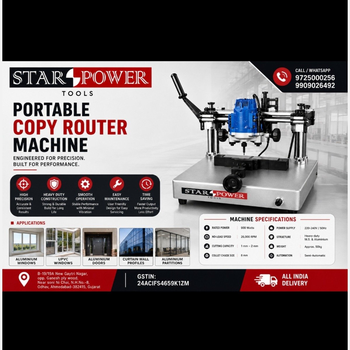 Aluminium Copy Rutter Machine 