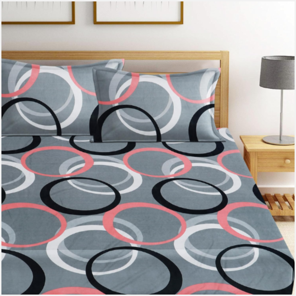 Cotton Fitted  Bedsheet King Size
