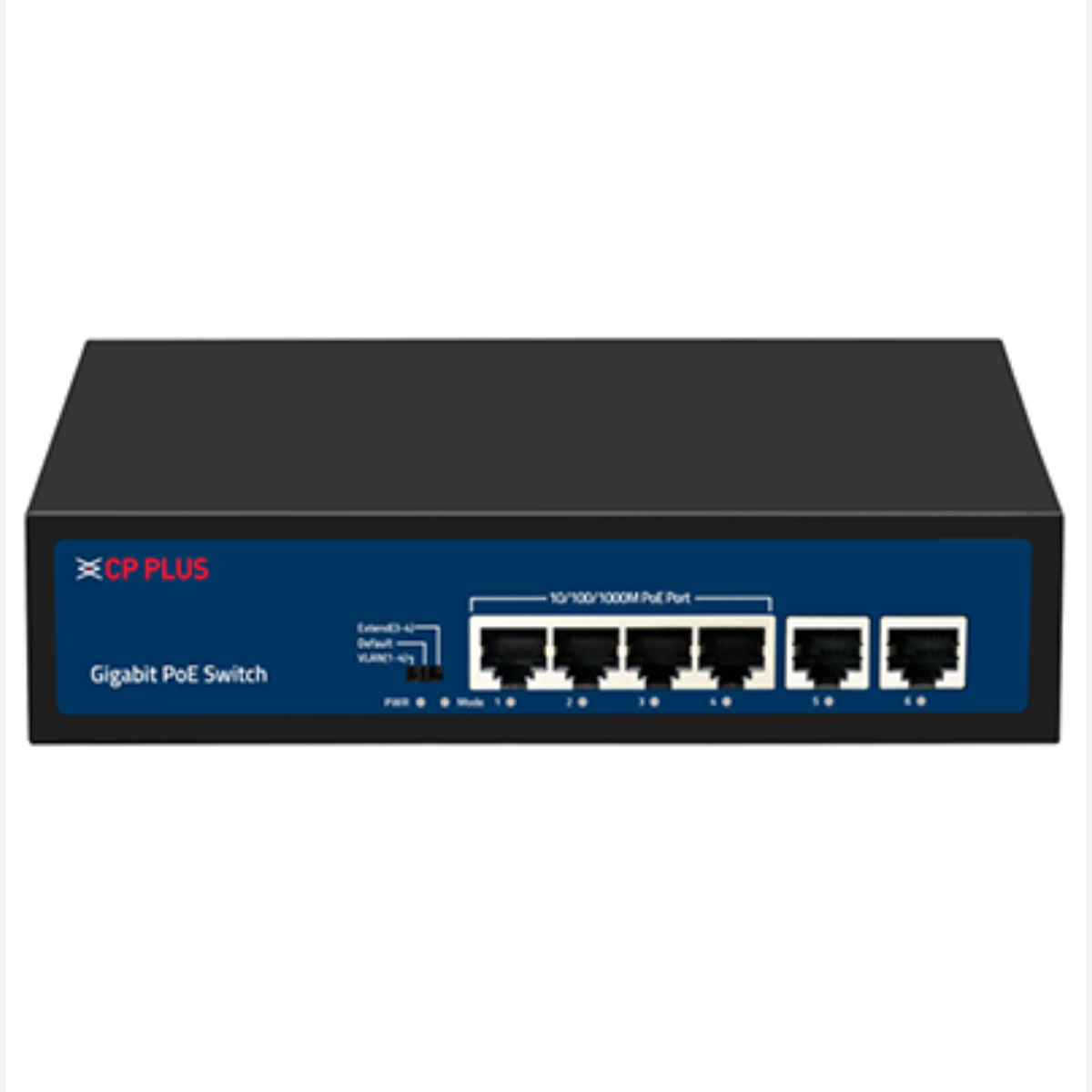 CP-DNW-GPU4G2-48C Cp Plus 4 Port All Gigabit PoE Switch with 2 10/100/1000 Mbps Uplink (Power Budget 48W