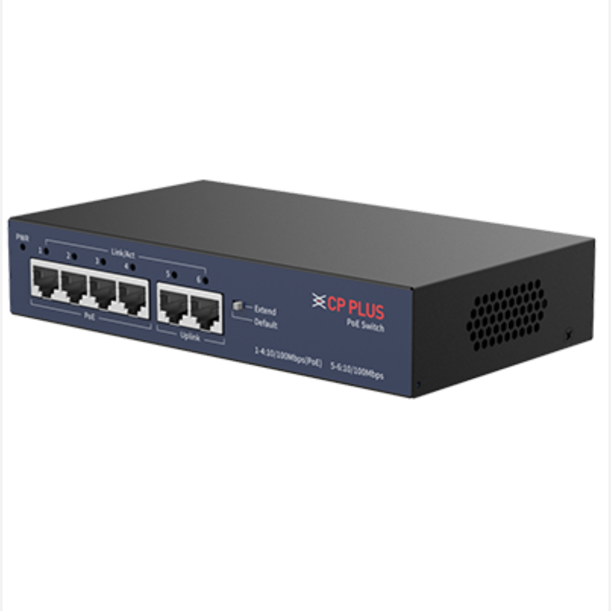 CP-UNW-HPU4H2-48 CP Plus 4 Port Normal Poe Switch with 4 PoE Ports & 2 Uplink Ports