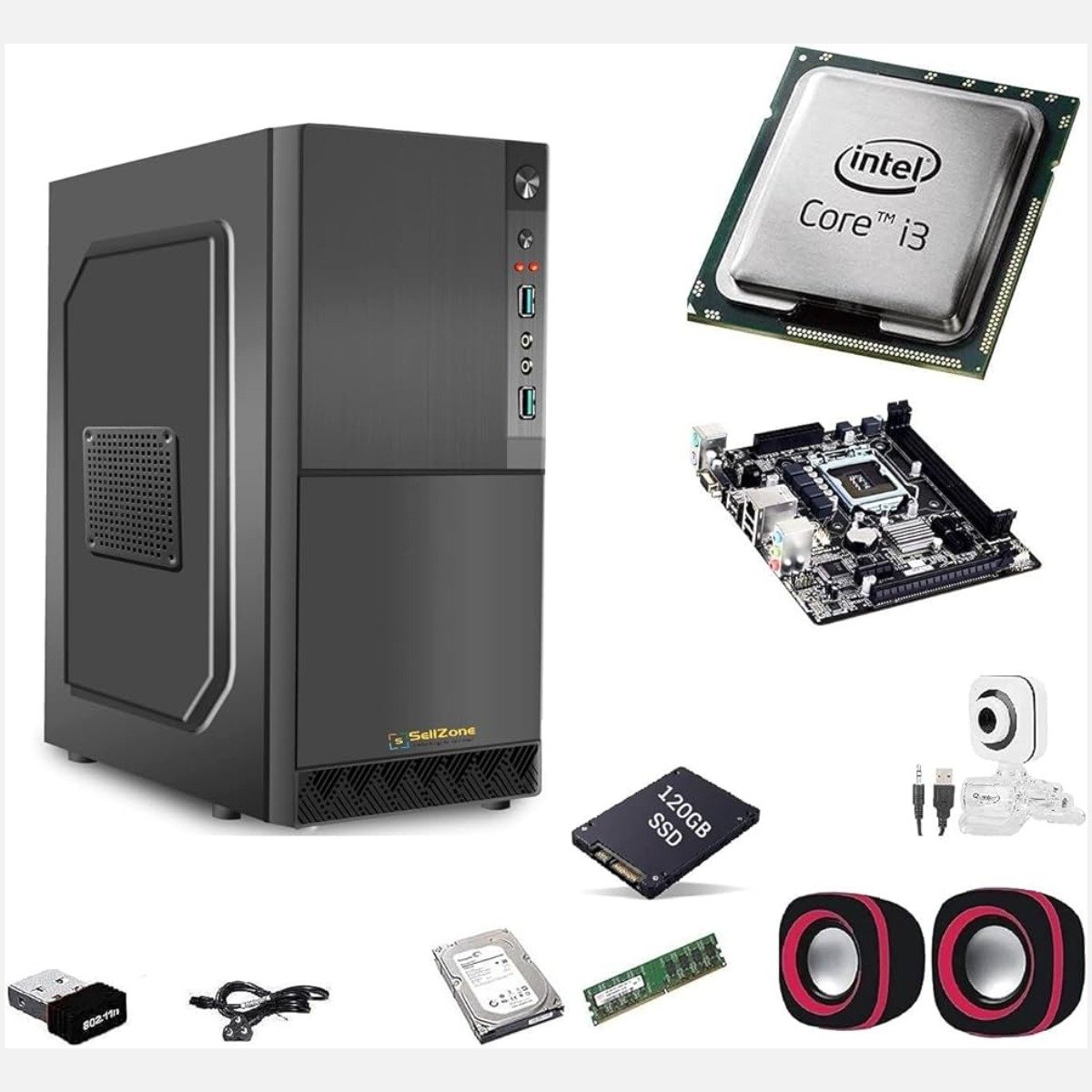 CPU Gaming Cabinet New & Referpice Assembled Desktop Computer CPUSystem
