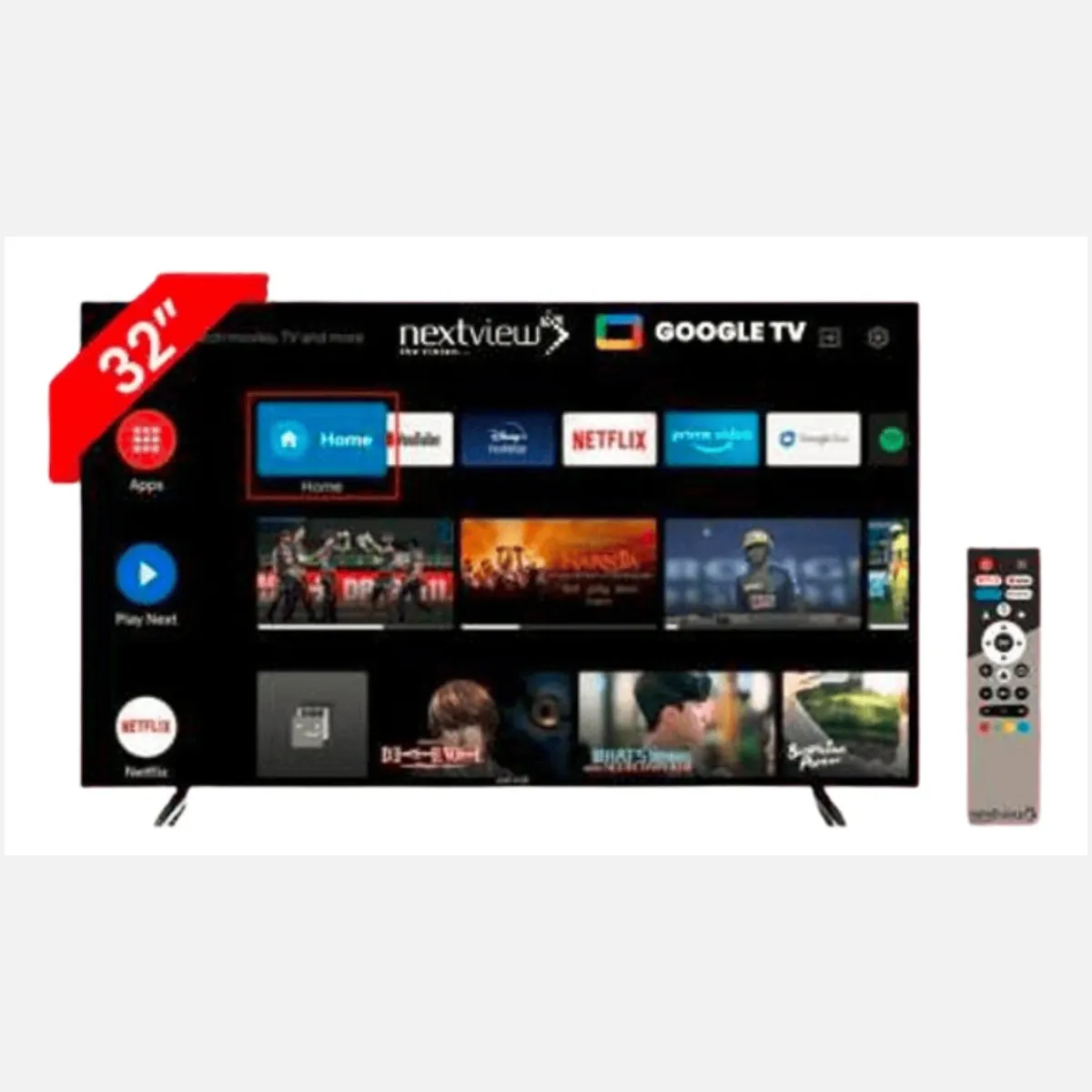 Nextview 32 inch Full HD 1920 x 1080 pixels LED Android Smart TV 1.5GB Ram 8GB Storege - GT2NV32S2627  